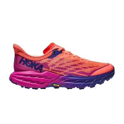 Pre-owned Hoka Wmns Speedgoat 5 'festival Fuchsia Camellia' In Orange