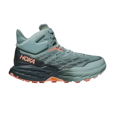 Pre-owned Hoka Wmns Speedgoat 5 Mid Gore-tex 'agave Spruce' In Green