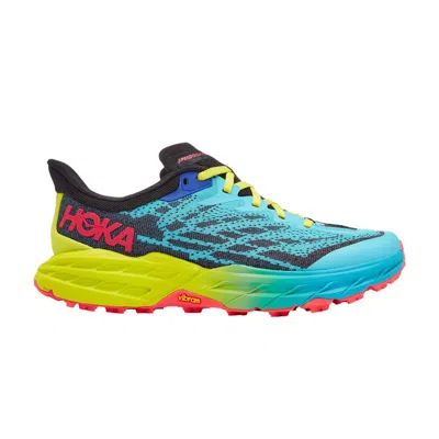 Pre-owned Hoka Wmns Speedgoat 5 'scuba Blue Green Glow'