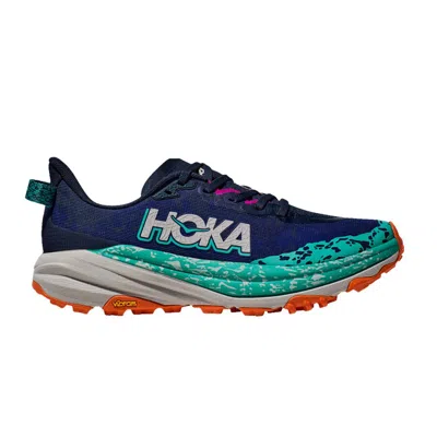 Pre-owned Hoka Wmns Speedgoat 6 'varsity Navy Meteor' | Blue | Women's Size 5.5