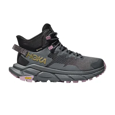 Pre-owned Hoka Wmns Trail Code Gore-tex 'black Castlerock'