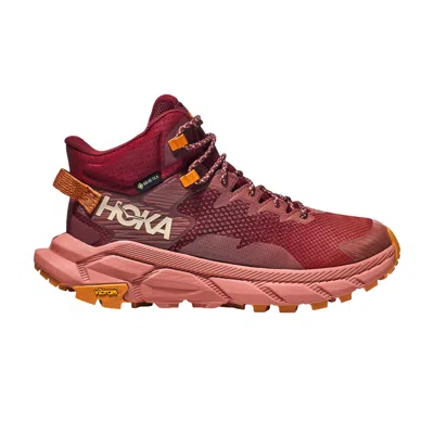 Pre-owned Hoka Wmns Trail Code Gore-tex 'hot Sauce Earthenware' In Red