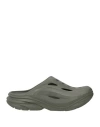 Hoka Woman Mules & Clogs Military Green Size 11 Textile Fibers