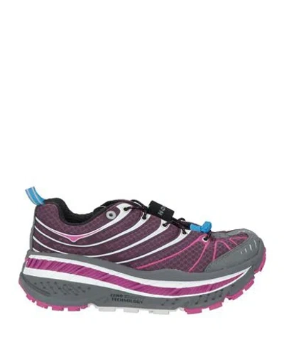 Hoka Woman Sneakers Fuchsia Size 4 Textile Fibers, Synthetic Material