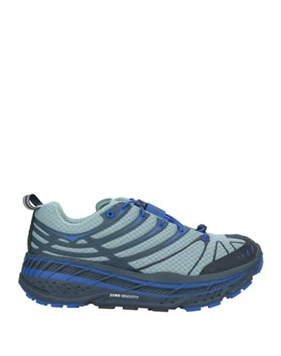 Hoka Woman Sneakers Navy Size 6 Textile Fibers, Synthetic Material In Multi