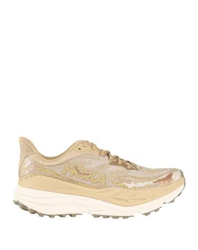 Hoka Woman Sneakers Sand Size 7.5 Textile Fibers In Brown