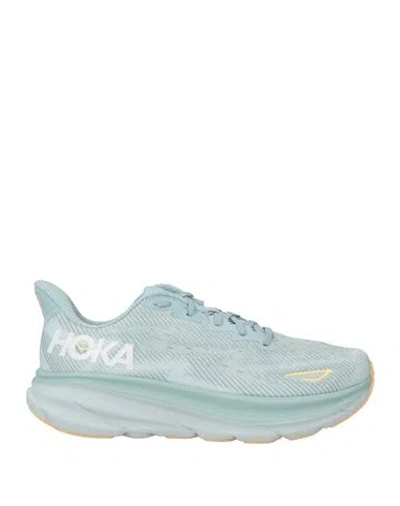 HOKA HOKA WOMAN SNEAKERS SKY BLUE SIZE 9.5 TEXTILE FIBERS
