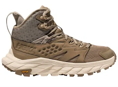 Hoka Women's Anacapa Breeze Mid Hiking Boots In Dune/eggnog In Multi