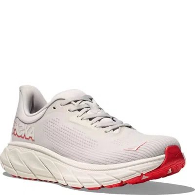 Hoka Women's Arahi 7 Running Shoes In Cosmic Grey/ruby Red In Multi