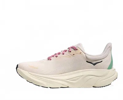 Hoka Women's Arahi 8 Running Shoes - Wide In Rose Cream / Alabaster In Multi