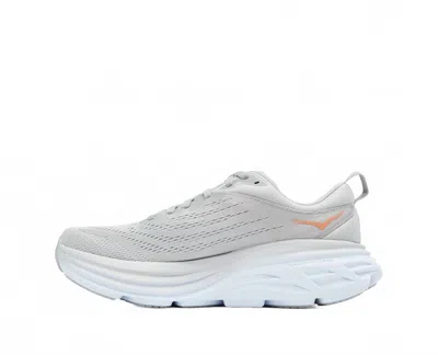 Hoka Women's Bondi 8 Shoes In Harbor Mist/lunar Rock In Neutral