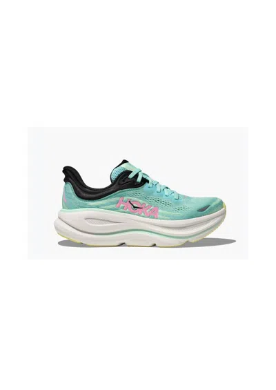 Hoka Women's Bondi 9 Running Shoes In Blue Spark / Mint Fluorite In Multi