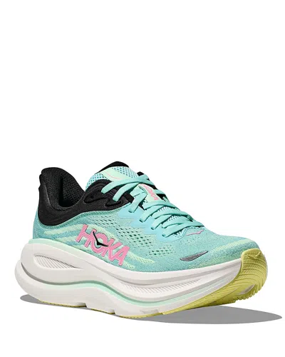 HOKA WOMEN'S BONDI 9 RUNNING SNEAKERS IN BLUE SPARK