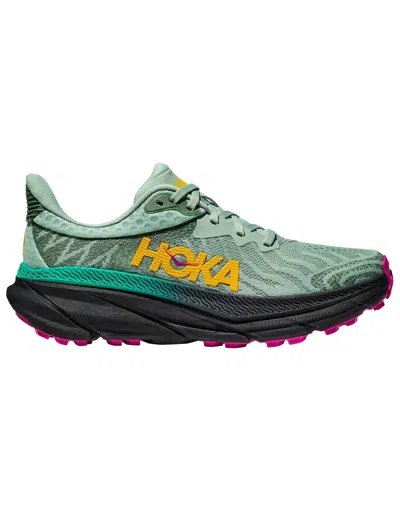 Hoka Women's Challenger Atr 7 Running Shoes In Aloe Vera/black In Multi