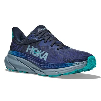 Hoka Women's Challenger Atr 7 Running Shoes In Bellwether Blue & Stone Blue In Multi