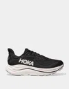 Hoka Clifton 10 Rubber-trimmed Jacquard-mesh Sneakers In Black