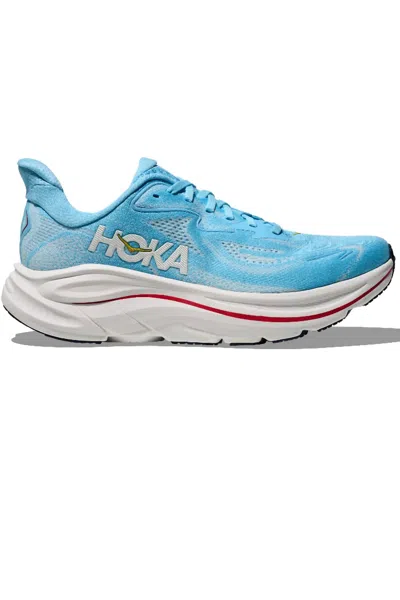 Hoka Women's Clifton 10 Running Shoe In Soaring Blue / Frost