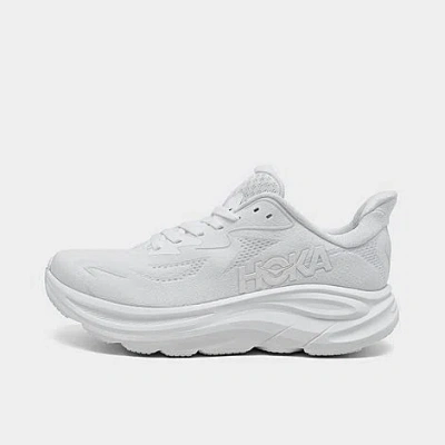 Hoka Women's Clifton Running Shoes In White/white