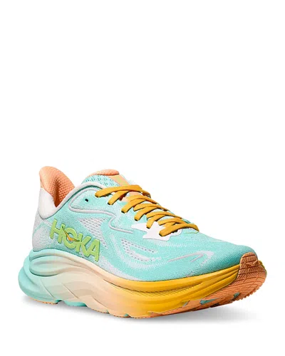 HOKA WOMEN'S CLIFTON 10 SNEAKERS IN BLUE SPARK