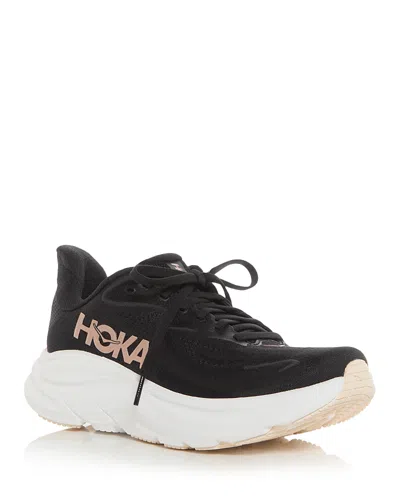 HOKA WOMEN'S CLIFTON 10 SNEAKERS IN ROSE GOLD