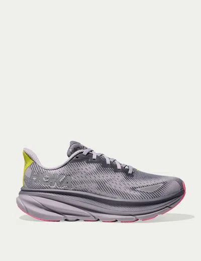 Hoka Women's Clifton 9 Gore-tex In Gray