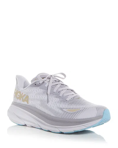 Hoka Women's Clifton 9 Gtx Low Top Sneakers In Gray
