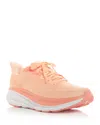 Hoka Women's Clifton 9 Running Sneakers In Cantaloupe/white