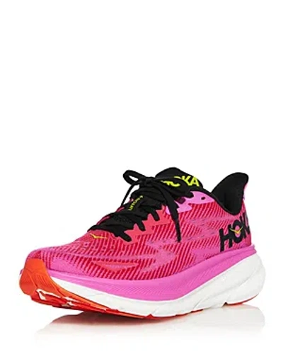 Hoka Women's Clifton 9 Running Sneakers In Raspberry