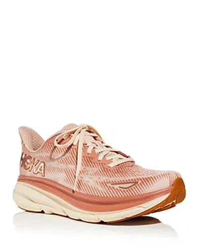 Hoka Women's Clifton 9 Running Sneakers In Orange