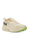 Hoka Women's Clifton 9 Running Sneakers In Astral/vanilla
