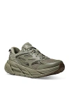 Hoka Women's Clifton L Lace Up Sneakers In Dune/fennel