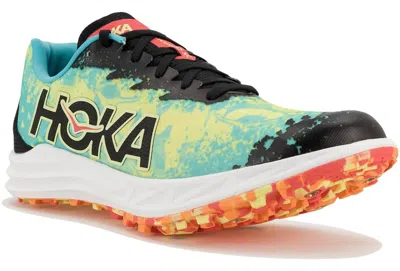 Hoka Women's Crescendo Xc Shoe In Cielo Blue Yuzu In Multi
