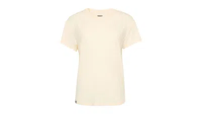 Pre-owned Hoka Women's Essential T-shirt In Eggnog
