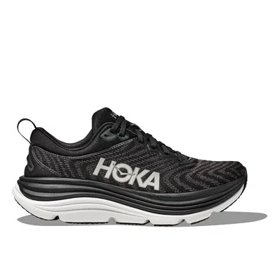Hoka Women's Gaviota 5 Running Shoes In Black/white In Multi