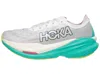 Hoka Women's  Mach X 2 Shoes In Fcq Frost/electric Aqua In Gray
