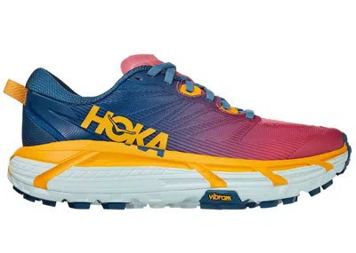 Pre-owned Hoka Women's  One One Mafate Speed 3 Sneakers In Moroccan Blue/saffron In Multi