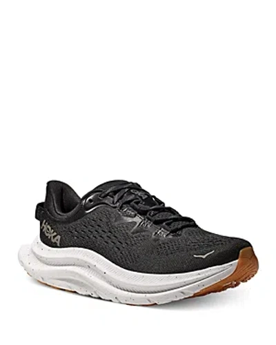 Hoka Women's Kawana 2 Low Top Trainer Sneakers In Black/white