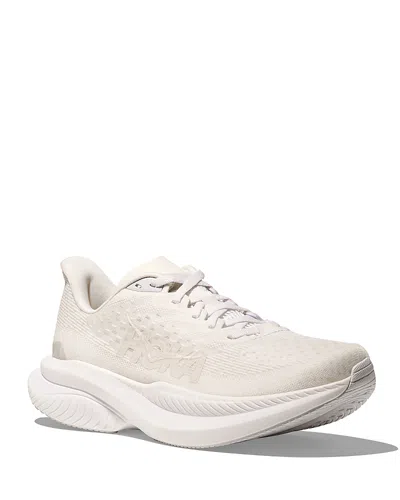 Hoka Women's Mach 6 Low Top Sneakers In White