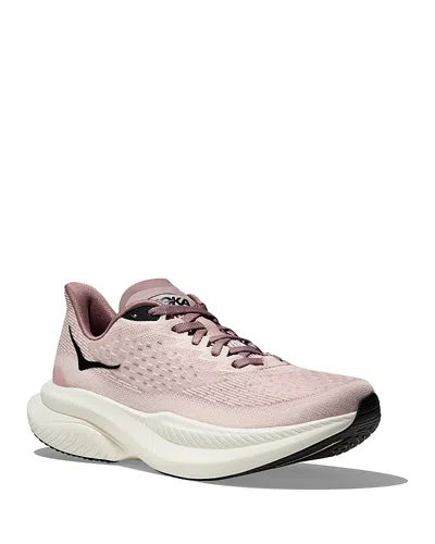 Hoka Women's Mach 6 Trainer Sneakers In Cosmic Pearl/quartzite