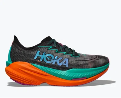 Hoka Women's Mach X 2 Sneakers In Bcq Black/electric Aqua In Multi