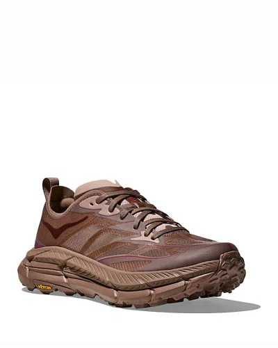 Hoka U Mafate Speed 4 Lite Rubber-trimmed Mesh Sneakers In Multi