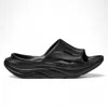 Hoka Womens Cushioned Footbed Slip-on Pool Slides In Black