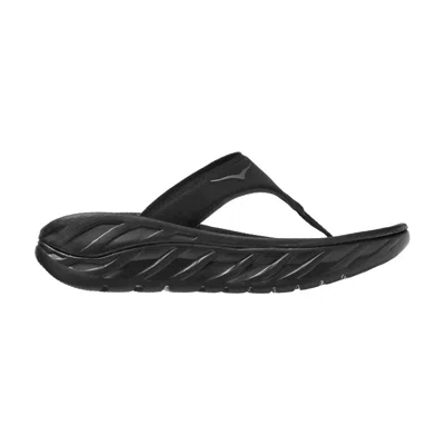Hoka Women's Ora Thong Slippers In Black/dark Gull Grey In Multi