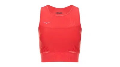 Pre-owned Hoka Women's Race Day Bra In Cerise
