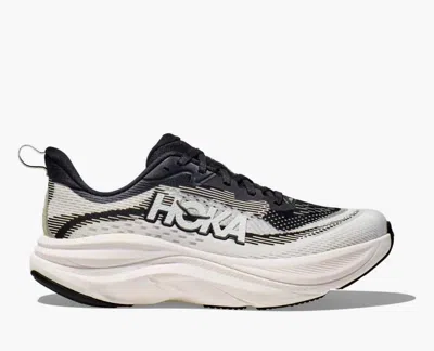 Hoka Women's Skyflow Running Shoes In Black/white In Multi