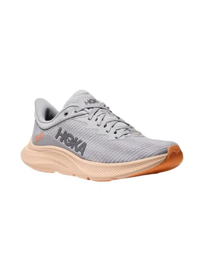 Hoka Women's Solimar Shoes In Cosmic Grey/tangerine Glow In Gray