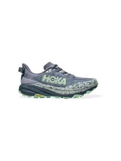 Hoka Women's Speedgoat 6 Shoes In Moonlight/thunder Cloud In Multi