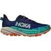 Hoka Women's Speedgoat 6 Varsity Sneakers In Navy/meteor Synthetic In Multi