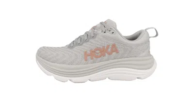 HOKA WOMENS GAVIOTA 5 RUNNING SHOES - HARBOR MIST/ROSE GOLD