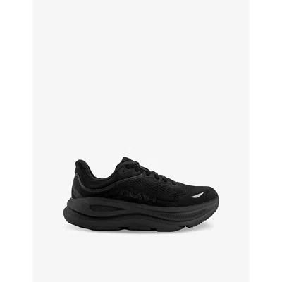 Hoka Womens Black Bondi 9 Mesh-knit Trainers